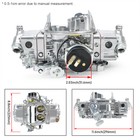 750 Cfm For Holley Quickfuel Brawler Double Pumper 4 Barrel Carburetor E-choke