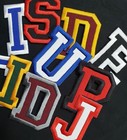 Letters 2  College Varsity Letterman Embroidered Iron On Patch Customize Colors