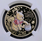 2025 Solomon   Disney s Winnie The Pooh - Ngc Pf70 Uc Colored 24k Gold Not Niue