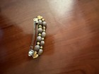 Vintage Wooden Bead Hair Barrette  1970s Design