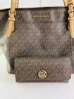 Michael Kors Signature Ciara Large Logo Top Zip Tote W  Wallet