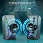 Computer Multimedia Usb Powered Pc Speakers For Desktops   Laptops