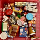 Random 15p Miniatures Mystery Lot     Dollhouse Decor Food Books Toys Mix