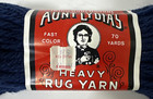 Vtg Aunt Lydia s Heavy Rug Yarn 100  Polyester 70 Yds Color  725 Navy Blue