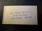 Rare 1892 Miami County Fair  Peru Indiana Childrens Ticket W  Cycle Sponsor C60
