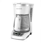 Programmable 12-cup Coffee Maker Drip Auto Brew Easy-view Water Window White New