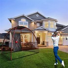 10 X 7 Golf Net Practice Golf Large Hitting Area Great For Year Around Portable