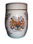 Queen Elizabeth Ii 1953 Coronation Tea Canister-sandland Ware Porcelain -vintage