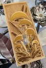 Vintage 1970s Decorative Mushroom Design Light Switch Plate Cover