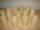 Flameless Realistic Wax Candles Lot 3  Battery Operated 14 Pc Gently Used