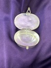 Antique Silver   Abalone Pill Box Mexico Alpaca 1-3 8x1x1 2