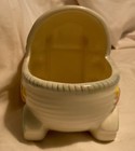 Vintage Baby Buggy Planter - Ceramic Decorative Bassinet