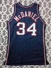Xavier Mcdaniel 1997-98 Game Issued Used New Jersey Nets Champion Pro Cut Jersey