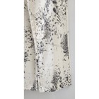 Galita Fashion Beige Animal Print Wide Leg Denim Waist Pants Gtd7112 Medium
