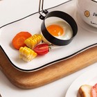 2pcs-stainless Steel Fried Egg Mold Egg Ring With Brush For Fried Egg New