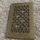 Reggio Registers 12  X 8  Grille Cover Plate Cast Iron Brass 1985 Vintage 812b