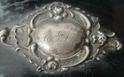 Antique English Men s   Women s Coat Brushes  Ebony  Silver Horsehair  C  1920s 