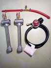 Lsmiitth  Gas Forge Dual Burner Propane  Blacksmith Knife Making Raku Kiln