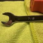 Snap-on Tools Usa New 7 16  Sae Standard Length Chrome 12pt Combo Wrench Oex14b
