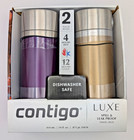 Contigo Luxe Spill   Leak Proof Travel Mug 14 Oz 2 Pack Stainless Steel New