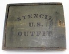 1949 Wwii Era Stencil U s  Outfit C h  Hanson Co Brass Stencil Kit   100  Pieces