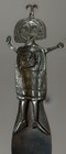 Vtg Mid Century Modern Pewter American Artist Leandra Drumm Sculpture Art Work