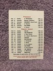 Pocket Schedule Nfl 1974 Atlanta Falcons Wqxi Am790 Htf
