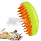 Rechargeable Shedding Hair Spray Steam Brush Easy Pet Grooming Brush For Cat Dog