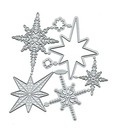 7pcs set Starlight Snowflake Metal Die Cuts christmas Snowflake Card Cutting    
