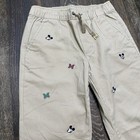 Disney Janie And Jack Kids Khaki Pants Mickey Mouse Embroidery Sz 8