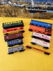 Ho Scale Model Train  Lot Of 10  Cars  Mixed Lot Various Railroads 