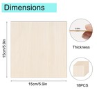 18 Pack Basswood Sheets - 6x6 Inch X 1 16 Thick Plywood 6 X 6 Inch  Wood