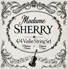 Violin Strings Set 4 4 3 4 Premium Strings Alloy Core Expressive Tone Free Rosin