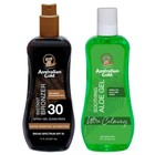 Australian Gold Sunscreen Gel Spray With Bronzer   Soothing After Sun Aloe Vera