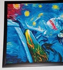 Dc Comics Joker Heath Ledger Batman-the Dark Knight Framed Art Print 17   13  New