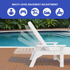 2 Pcs Outdoor Chaise Lounge Chair Waterproof Sun Lounger Adjustable Beach Chair