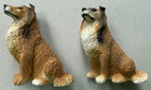 Lot Of 8 Vintage Resin Collie Or Shetland Sheepdog Sheltie Magnets 1990 s  Look 