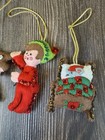 Bucilla Felt Applique Holiday Ornament  Night Before Christmas 48624 Completed