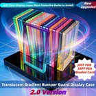 1 5 10pcs Gradient Bumper Guard Case For 35pt Psa Graded Card Slab W  Back Panel