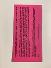 Welcome To Disneyland Parking Pink Ticket Stub Anaheim California 1990s