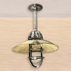 Nautical Marine Aluminum   Brass Vinatage Light Fixture