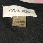 Calvin Klein Women   s Plus 1x Colorblock Logo Knit Round Neck Short Sleeve Tee