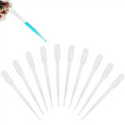 100pcs Disposable Plastic Transfer Laboratory  Pipettes Graduated Droppers - New