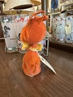 Vintage Dakin Dream Pets Rufus Dog Orange Velvet Plush Japan 1960s Lorax Style