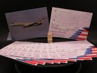American Eagle Airplane Trading Cards Embraer E145 - Set Of 25