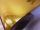 Gold Chrome Cutting Sign Lettering Craft Vinyl 24  Adhesive Backed Decal Roll