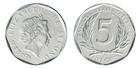 Eastern Caribbean 5 Cents  2002-2022  Km  36  Mint X 10 Pcs