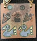 Pablo Seminario- Cuzco Peru Incan Inspired Art Pottery Clay Tile 4  4  Urubamba