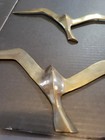 Vintage Mcm Solid Brass Flying Seagull Wall Art Set Of 2 Haning Birds India 