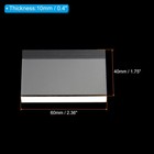 Acrylic Stamp Block  1 Pack Clear Stamping Block Mounting Blocks